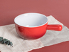 Recién llegados utensilios de cocina rojos de cerámica