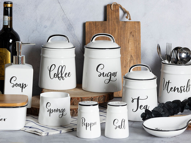 Utensilios de cocina creativos con serigrafía