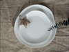 Vajillas apilables modernistas de porcelana blanca
