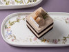 Vajilla floral para una cena elegante
