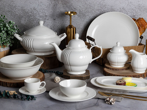 Vajillas de porcelana china de alta calidad para hoteles y restaurantes